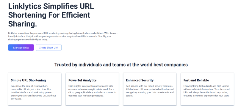 Linklytics - URL Shortener